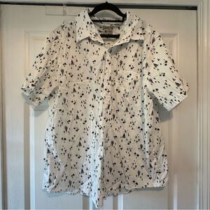 Haggar Stretch Short Sleeve Button Down